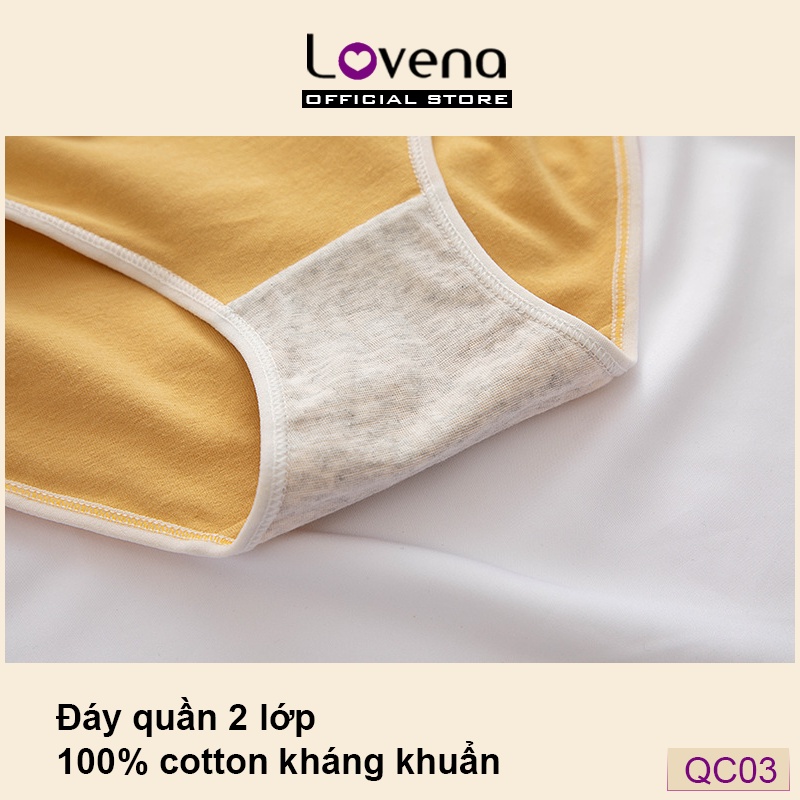 Quần Lót Nữ Cotton Kháng Khuẩn Cute Lovena QC03