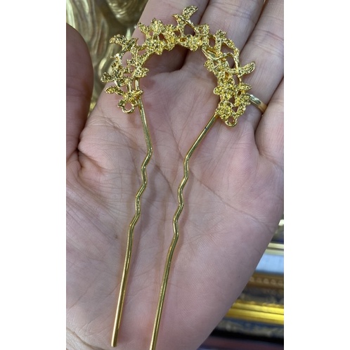 Trâm cài cổ trang hoạ tiết hoa lá xinh xinh