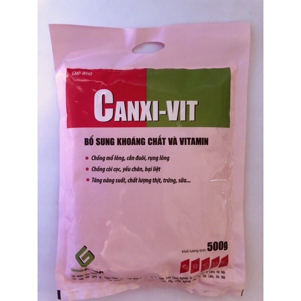 Canxi-vit/canxi vit/canxivit bổ sung khoáng chất và vitamin cho chó, mèo, gia súc, gia cầm (500gam)