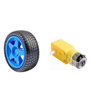Động cơ DC giảm tốc kèm bánh xe