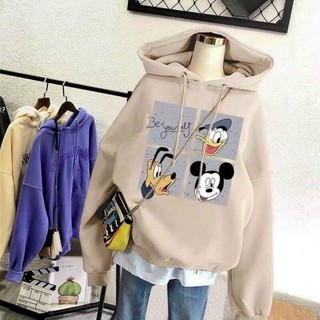 Áo khoác nam nữ nỉ ngoại hoodie micckey