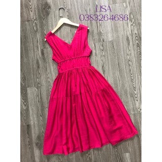 VÁY MAXI LỤA CỔ TIM