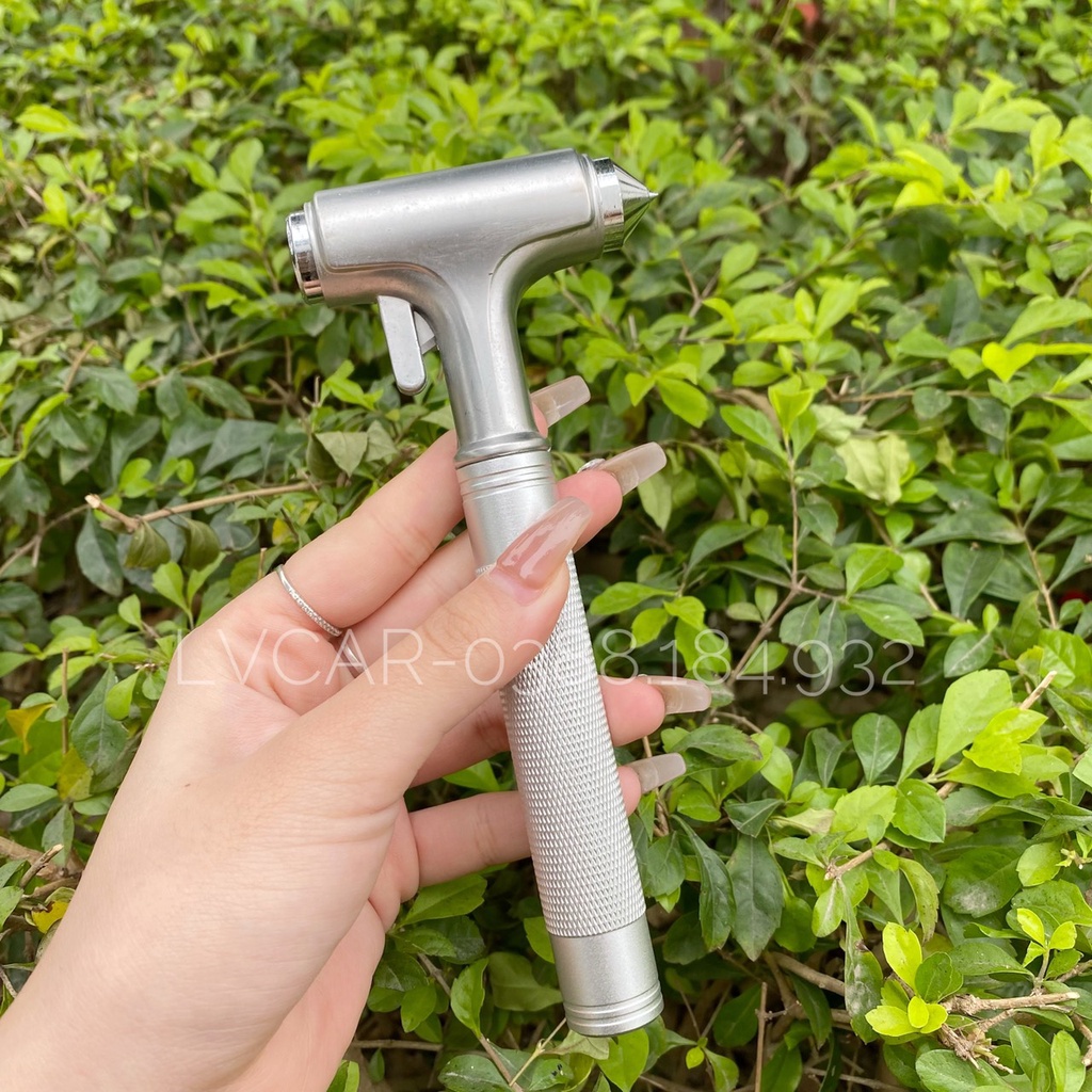 Búa phá kính ô tô thoát hiểm cao cấp tặng kèm miếng kính cường lực