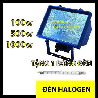 Đèn Pha Halogen 100w 500w 1000w ( tặng kèm 1 bóng)