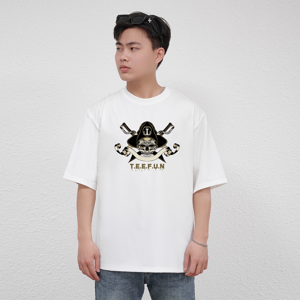 Áo Thun Unisex Sword Head TEEFUN (Có size trẻ em, Tay ngắn và Tay lỡ) Cotton 048