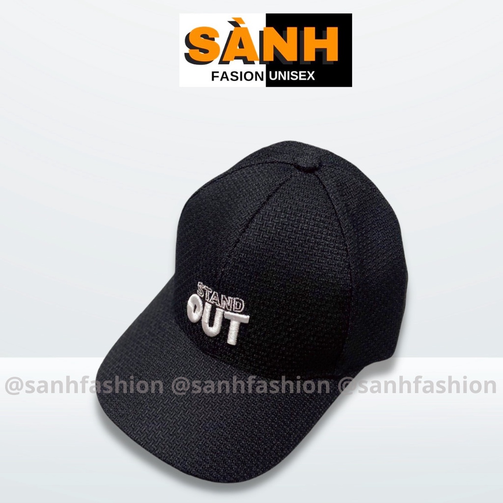 Mũ lưỡi trai thêu hình chữ OUT Stand Nón kết chất vải xốp cao cấp thời trang form unisex nam nữ_sanhfashion