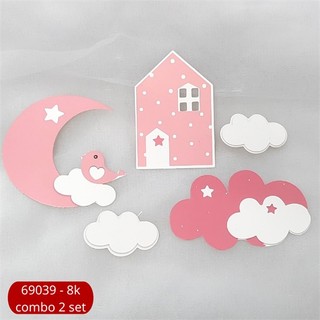 Set que giấy-nhà chim hồng