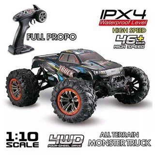 Xe ô tô địa hình điều khiển từ xa XinLeHong 9125 (monster truck 9125) tỉ lệ 1/10, 2 cầu, visai kim loại, sóng 2.4GHz