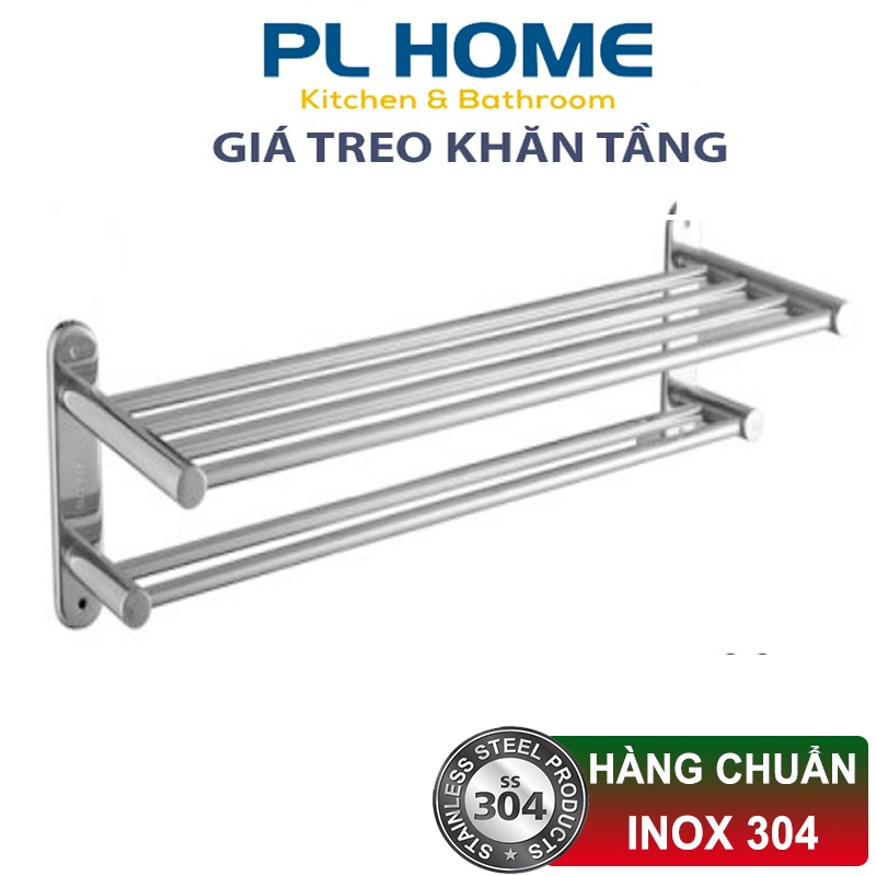Kệ Để Đồ, Giá Treo Khăn, Quần Áo Phòng Tắm Inox SUS 304 – Thanh vắt khăn đa năng, tiện dụng
