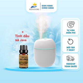 Combo Tinh dầu + Máy xông tinh dầu phun sương - khuếch tán và tạo độ ẩm tốt cho sức khoẻ
