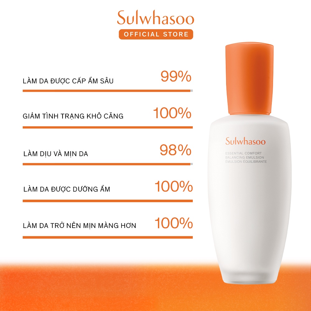 Sữa Dưỡng Da Sulwhasoo Essential Comfort Balancing Emulsion 125ml Dưỡng Ẩm Sâu