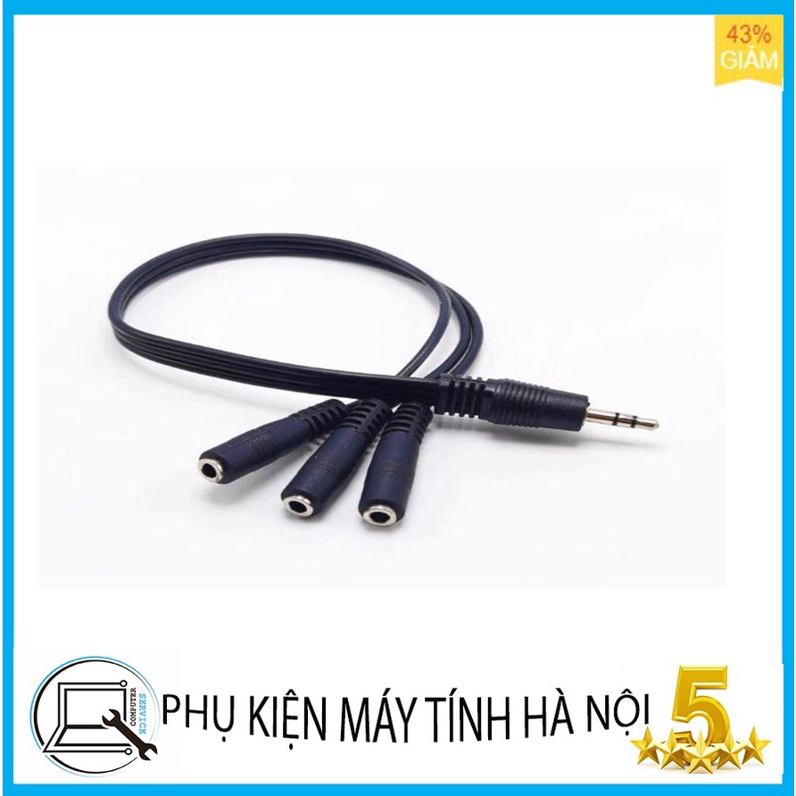 Cáp chia 3 cổng audio 3.5mm