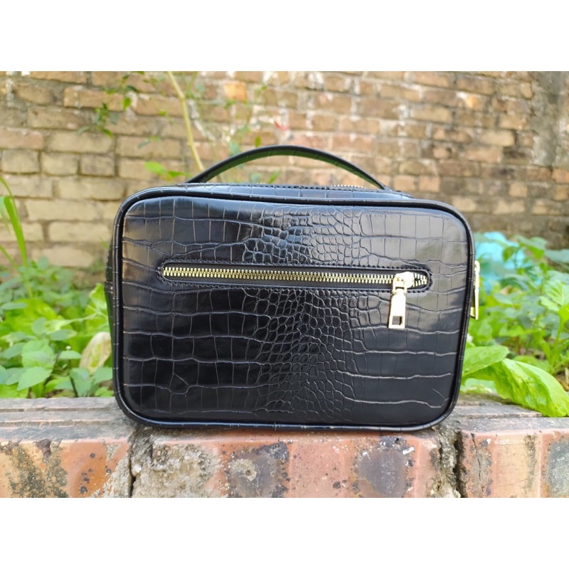 Túi golf cầm tay- túi cầm tay Titlseit vân da cá sấu