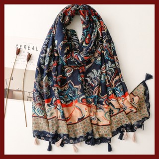 Khăn choàng boho đi biển đa năng siêu mềm mịn