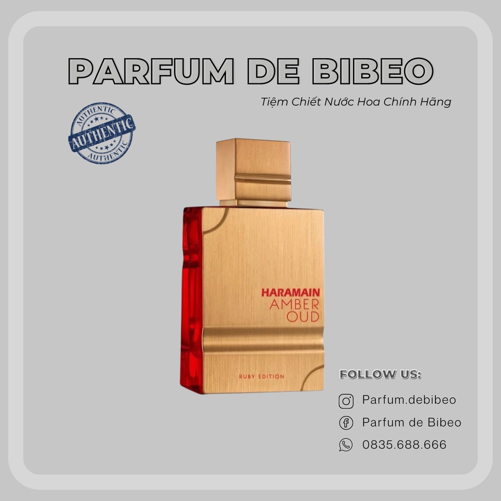 Parfum de Bibeo - Nước hoa thử Amber Oud Ruby Edition