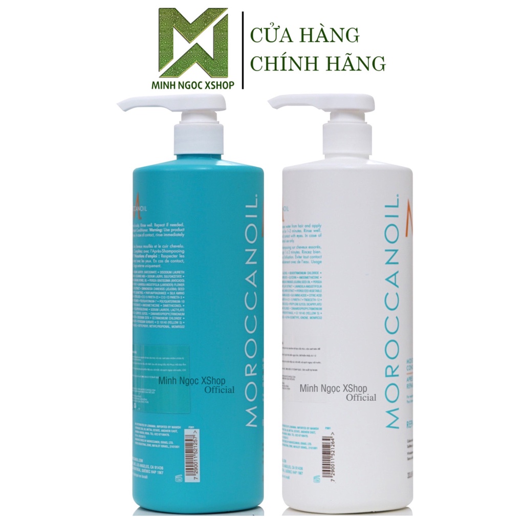 Dầu gội xả phục hồi độ ẩm Moroccanoil Moisture Repair 1000ML chính hãng