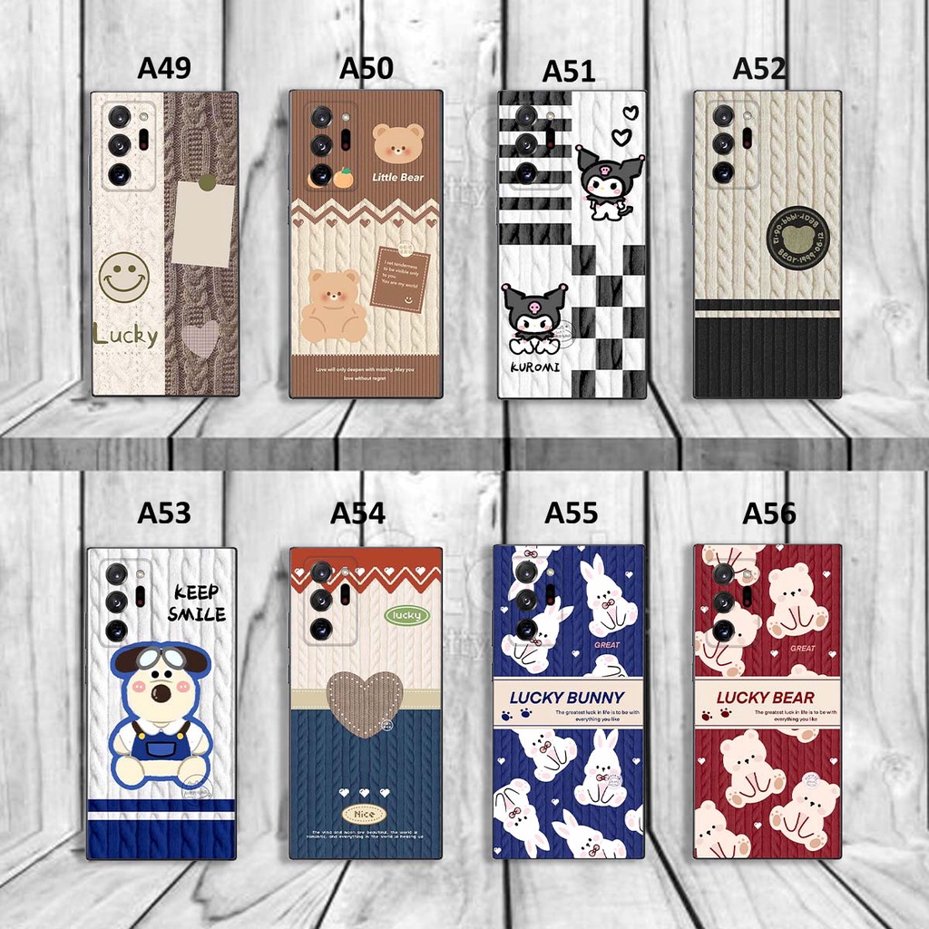 Ốp lưng Samsung Note 20 / 20 Plus / Note 20 Ultra in hình họa tiết len Lucky Bunny,Bear,Smile