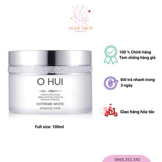 Mặt nạ ngủ dưỡng trắng da Ohui Extreme White Sleeping Mask 100ml