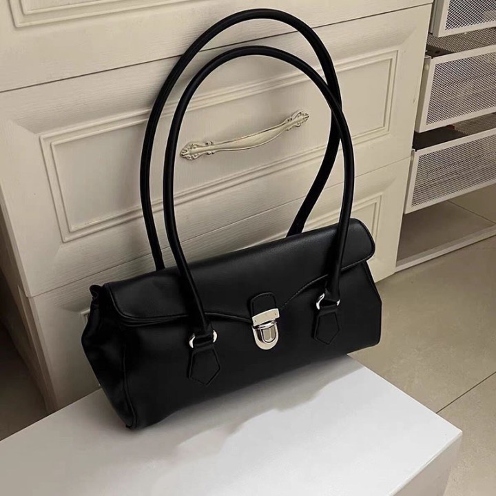 Túi đeo vai tote YADOU da màu tối có khóa cài phong cách Hàn Quốc thời trang chất lượng cao dành cho nữ