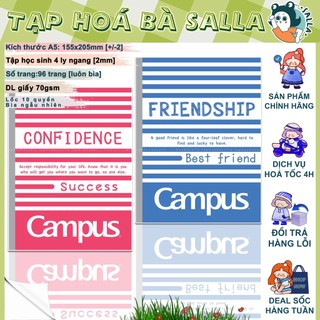 Lốc 10 quyển Tập học sinh Campus 4 ly ngang Emotion 96 trang 9 ( NB-AEMT96 )