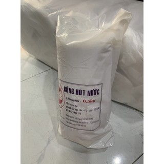 Bông gòn túi lớn 0.5kg bông quận dùng tròng spa , phun xăm...