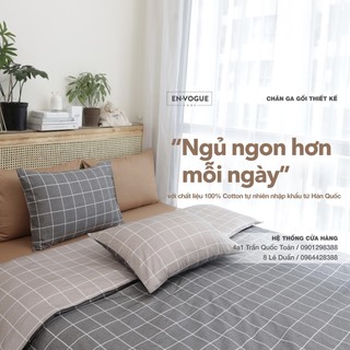 Combo 01 vỏ chăn/ mền chần bông + 02 vỏ gối hoạ tiết - chất liệu cotton 100% hàn quốc - chăn ga gối envogue home