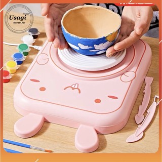 MÁY LÀM/NẶN GỐM THỦ CÔNG CHO BÉ BẰNG ĐIỆN XOAY TỰ ĐỘNG SỬ DỤNG ĐƠN GIẢN VÀ TINH TẾ