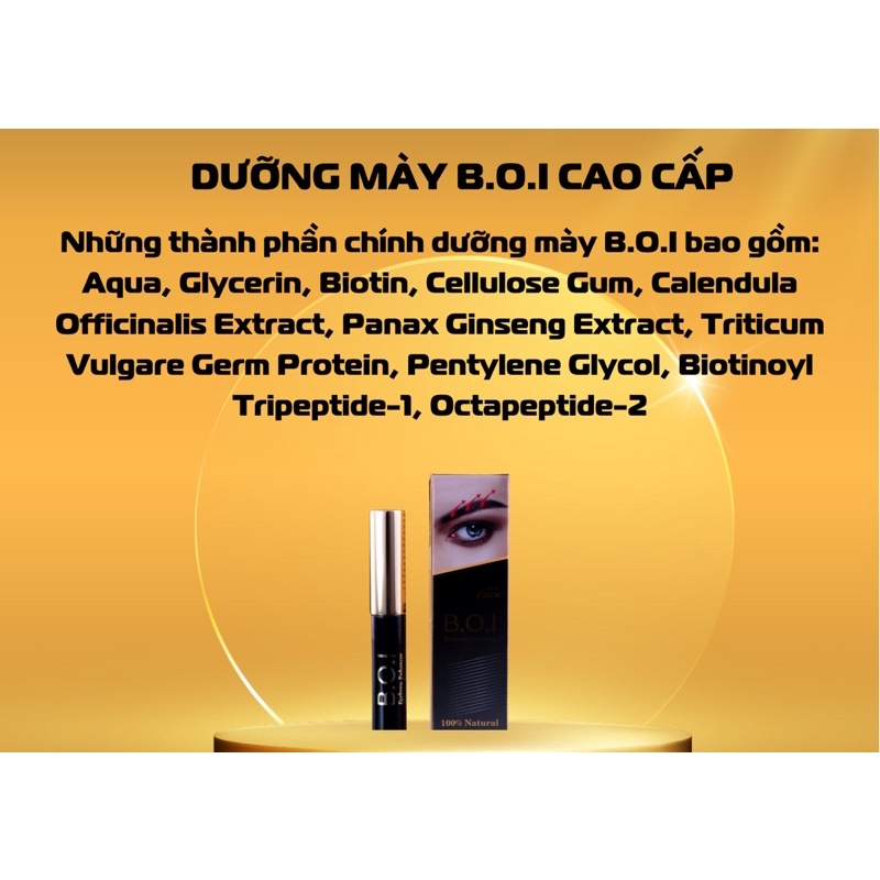 Combo dưỡng mi mày BOI  cao cấp