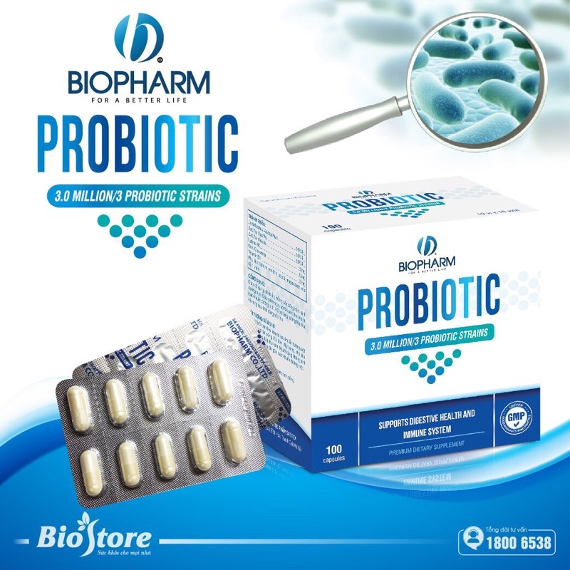 Men viên Biopharm Probiotic - Cân bằng hệ vi sinh đường ruột