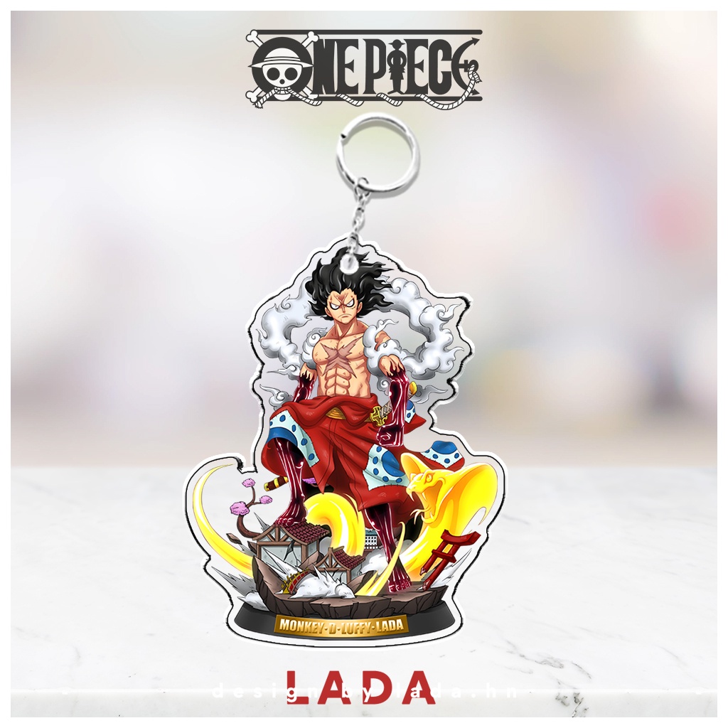 Móc khóa acrylic anime One Piece Đảo Hải Tặc, móc khóa chibi hoạt hình phụ kiện quà tặng độc đáo