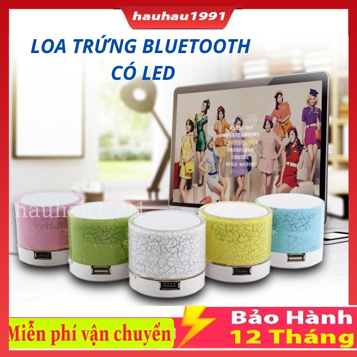 Loa Bluetooth Mini - Loa Trứng Nhấp Nháy,  có đèn led dùng cho tất cả các dòng điện thoại, Nghe nhạc cực hay