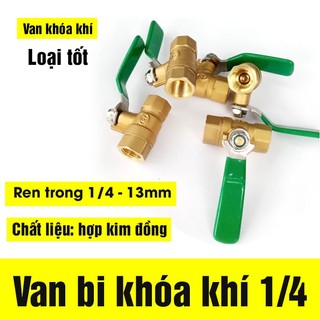 Van bi khóa khí, Van bi tay gạt, Van bi khóa khí bằng đồng, Van khóa khí, Van khóa nước, phun sương