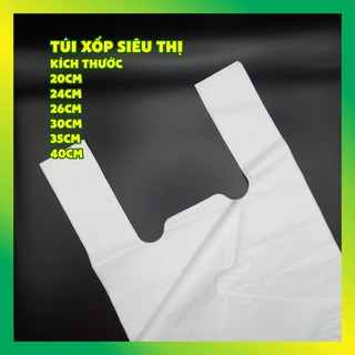 Túi xốp siêu thị trắng - kho sỉ tiện dụng