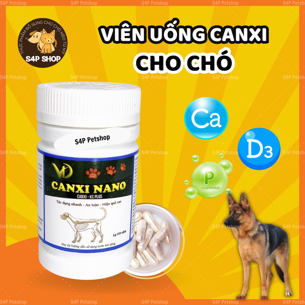 Canxi Nano Cho Chó Viên Uống Giúp Bổ Sung Lượng Canxi Thiếu Hụt Cho Chó