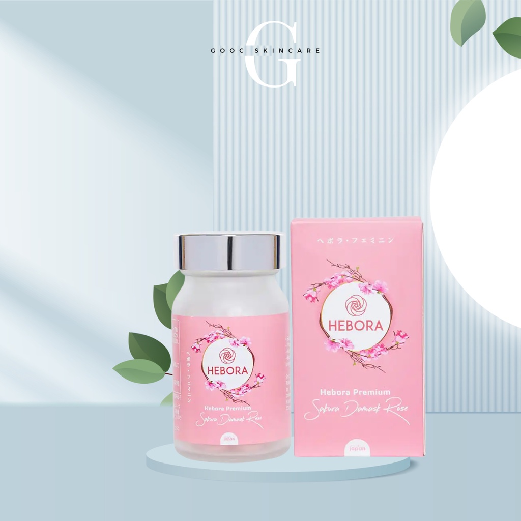 Viên Uống Tỏa Hương Thơm Cơ Thể Hebora Premium Sakura Damask Rose - 60 Viên