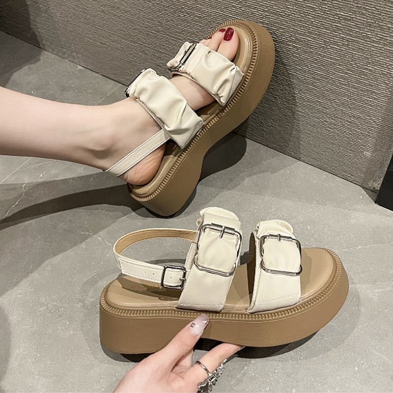 Giày Sandals Nữ Phong Cách Hàn Quốc Hàng Cao Cấp G1944 đế bánh mì cao 6cm,   G1744 G1870 - Shop Giày Bánh Mì