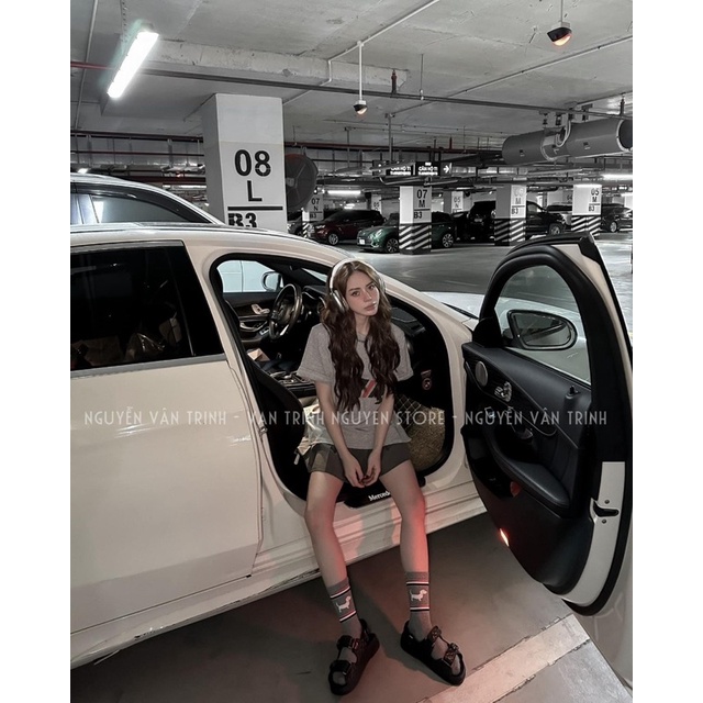 Sét áo phông in + chân váy ly loại 1 Mã KH46