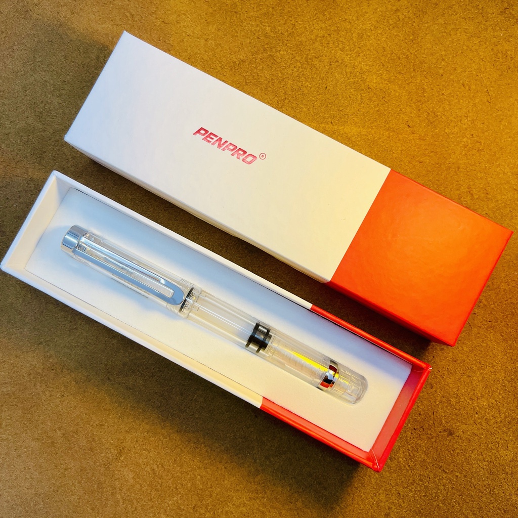 Bút máy Penpro 02 ngòi kim tinh lá tre cao cấp maru