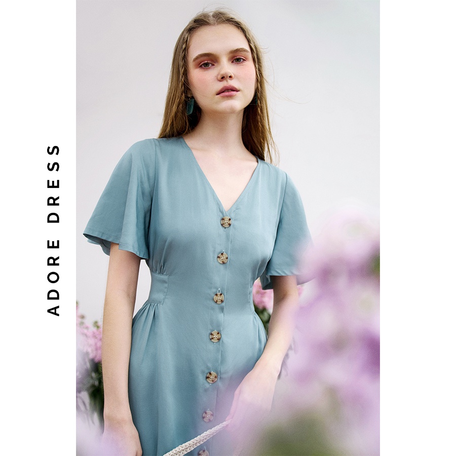 Đầm midi dress thô mềm 4 màu 3ASDR2048 ADORE DRESS