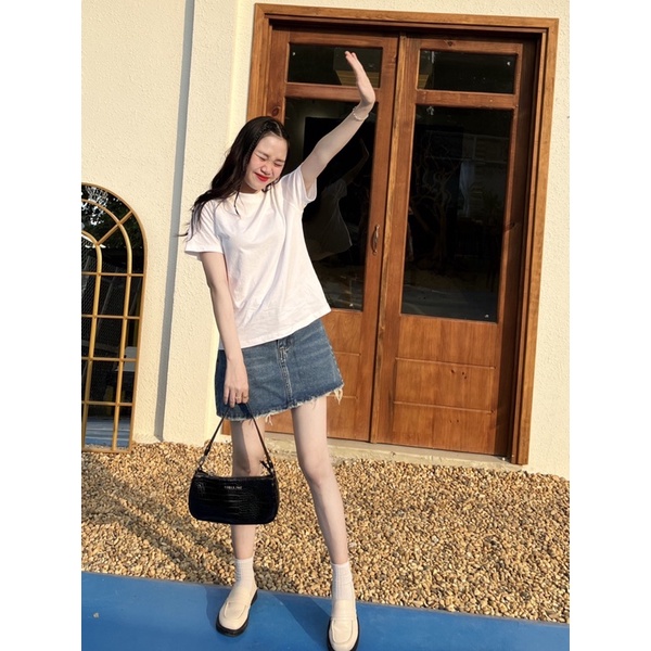 Delyn - Chân váy jean ngắn
