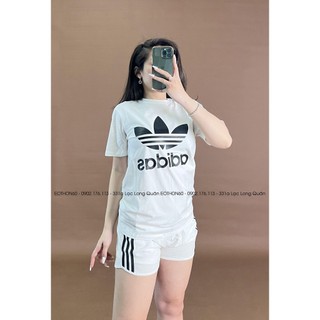 Áo das logo giữa , quần short das 3 sọc
