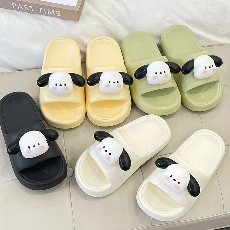 Dép Nữ  Động Vật Chó Con Cặp Đôi Chống Trượt Mùa Hè Dễ Thương