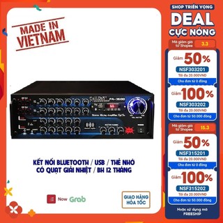 Amply 12 sò lớn Toshiba.Japan Cali DY PA-3600 Âm ly karaoke Bluetooth - Tặng dây AV