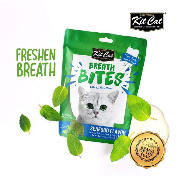[60g] Snack Bánh Thưởng Breath Bites Sạch Răng Thơm Miệng Kit Cat KitCat
