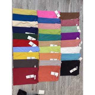 Áo phông cotton trơn tay lỡ dáng basic