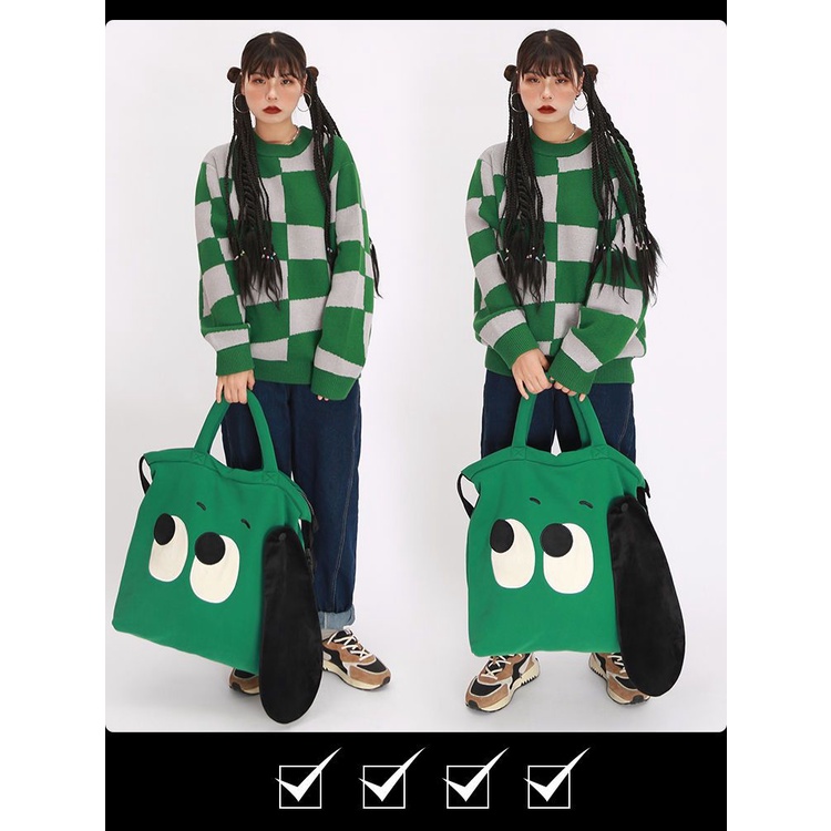 Túi Xách Đeo Vai Cỡ Lớn Hình Chú Chó Dễ Thương Thời Trang Cho Nữ