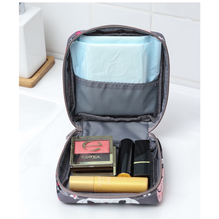 Túi Đựng Đồ Trang Điểm Mini Họa Tiết Cute 13x13x5cm