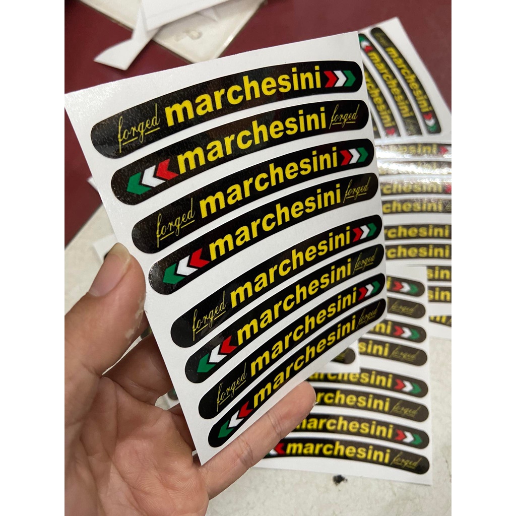 Tem dán mâm, niềng