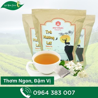 Combo 2 gói trà xanh túi lọc lài hiệu con nai vàng