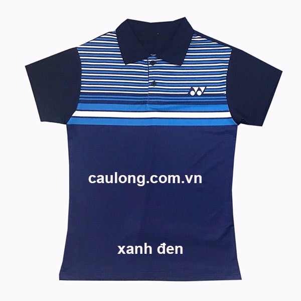 Áo Cầu Lông Nữ Cổ Bâu Yonex 7527B Xanh Đen